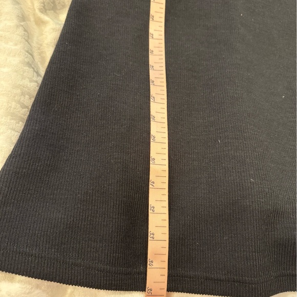 Anthropologie thml Black Dress with Sheer Polka Dot puff Sleeves - Picture 7 of 10